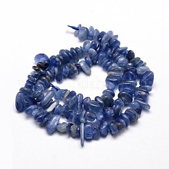 天然カヤナイト/シアナイト/ジフェンチップビーズ連売り  5~14x4~10mm  穴：1mm  約15.5インチ〜16.1インチ&nbsp;G-E271-78