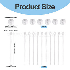 20Pcs PVC Plastic Cable Cord Organizer&nbsp;AJEW-TA0002-51B