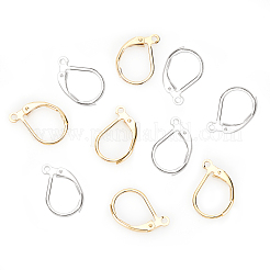 2 Color 60PCS Brass Leverback Earring Findings&nbsp;KK-BC0002-34