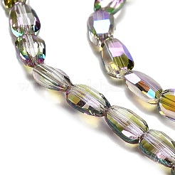 Electroplate Glass Beads Strands&nbsp;EGLA-P064-01B-HR02