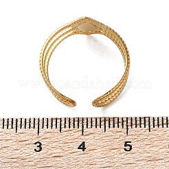 304 Stainless Steel Enamel Cuff Rings&nbsp;RJEW-M171-32G