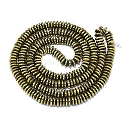 Electroplate Non-magnetic Synthetic Hematite Beads Strands&nbsp;G-S352-49