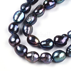 Natural Cultured Freshwater Pearl Beads Strands&nbsp;PEAR-N014-06G-05
