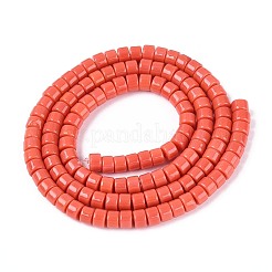 Opaque Solid Color Glass Beads Strands&nbsp;GLAA-N026-2x4mm-05