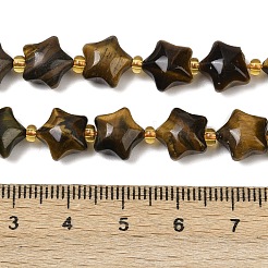 Natural Tiger Eye Beads Strands&nbsp;G-Z080-A16-10mm