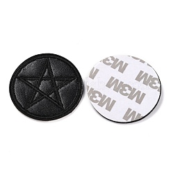 Computerized Embroidery Imitation Leather Self Adhesive Patches&nbsp;DIY-G031-01F
