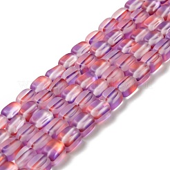 Electroplated Synthetic Moonstone Beads Strands&nbsp;G-P473-B01-M