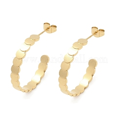 304 Stainless Steel C-Shaped Stud Earrings&nbsp;EJEW-V004-05G