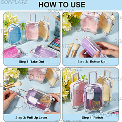 5Pcs 5 Colors Reusable ABS False Eyelashes Storage Box&nbsp;CON-SP0001-05