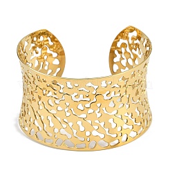 304 Stainless Steel Cuff Bangles for Women&nbsp;BJEW-Z077-01G