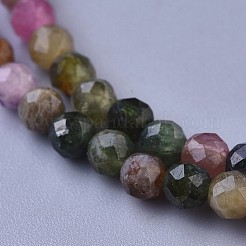 Natural Multicolor Tourmaline Beaded Necklaces&nbsp;NJEW-K114-B-A15