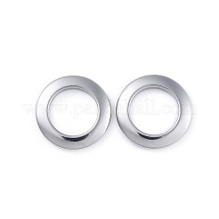 変色しない304ステンレススチール製リンクリング  リング  ステンレス鋼色  15x2mm  内径：9.5mm&nbsp;STAS-L218-13A-P