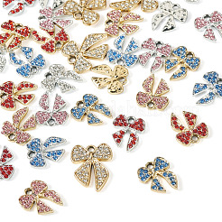 32Pcs 8 Styles Alloy Rhinestone Pendants&nbsp;ALRI-TA0001-44
