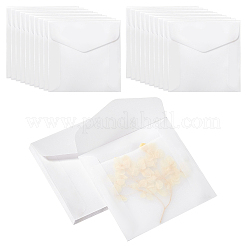 紙封筒  カードホルダー保護封筒  正方形  ホワイト  90x91x0.1mm&nbsp;LS-AJEW-WH0542-019A