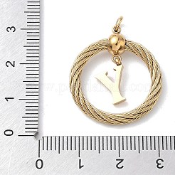 304 Stainless Steel Pendants&nbsp;STAS-D154-01Y-G