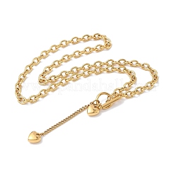 304 Stainless Steel Toggle Heart Y Necklaces for Women&nbsp;NJEW-M101-04G