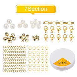 DIY Round Beads Jewelry Set Making Kit&nbsp;DIY-YW0004-45G