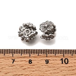 Brass Micro Pave Cubic Zirconia Beads&nbsp;KK-Z126-17P