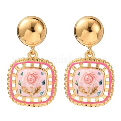 Valentine's Day 304 Stainless Steel Dangle Stud Earrings&nbsp;EJEW-T054-06G