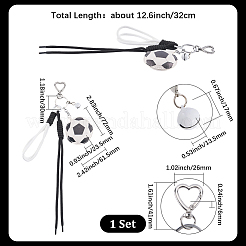 1Pc Sports ThemePU Leather Keychains&nbsp;KEYC-SP0001-67B