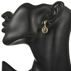 304 Stainless Steel Dangle Stud Earring for Women&nbsp;EJEW-JE07347