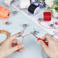 16Pcs 2 Style Steel Wire Knitting Thimbles&nbsp;FIND-SC0007-71