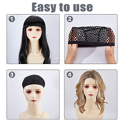 3Pcs Nylon Elastic Wig Caps&nbsp;DIY-DC0004-13