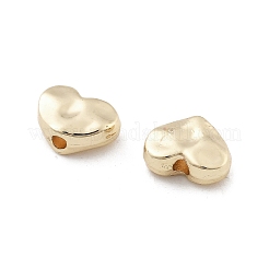 真鍮ビーズ  ハート  14KGP本金メッキ  6x8x3mm  穴：1.6mm&nbsp;KK-M306-01G-03