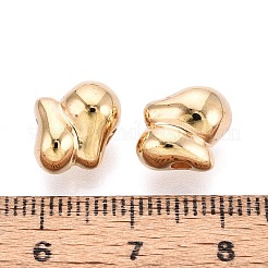 CCBプラスチックビーズ  ティアドロップ  ライトゴールド  10x10x8mm  穴：2.2mm&nbsp;CCB-N006-53KCG
