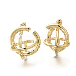 Brass Stud Earrings&nbsp;LS-EJEW-A121-08G