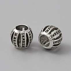 Tibetan Style Alloy European Beads&nbsp;TIBEB-WH0001-28