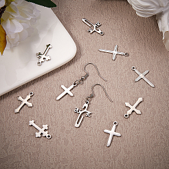 10Pcs 5 Style 304 Stainless Steel Pendants&nbsp;STAS-CJ0001-229