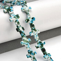 Baking Paint Synthetic Turquoise Beads Strands&nbsp;G-H060-01F