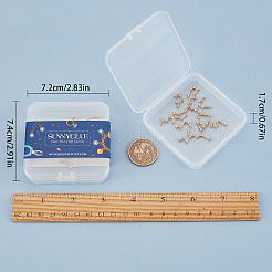 Brass Micro Clear Cubic Zirconia Pendants&nbsp;ZIRC-SC0001-06