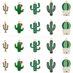 40Pcs 5 Styles Alloy Enamel Pendants&nbsp;ENAM-BM0001-28