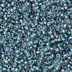 TOHOラウンドシードビーズ  日本製シードビーズ  （263)つの内側の色のabクリスタル/ライトカプリ  15/0  1.5mm  穴：0.7mm  約3000PCS /ボトル  10 G /ボトル&nbsp;SEED-JPTR15-0263