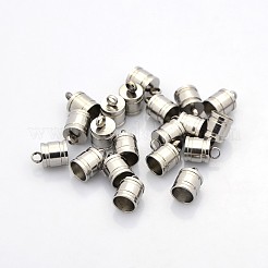 Tarnish Resistant 201 Stainless Steel Cord Ends&nbsp;STAS-N034-09