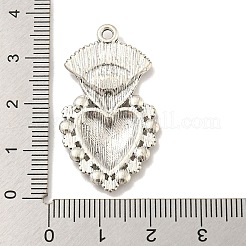 Tibetan Style Alloy Pendants Enamel Settings&nbsp;TIBE-L013-10AS-04