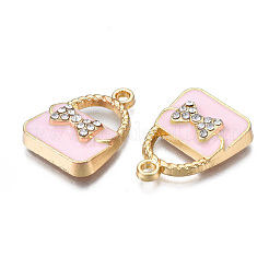 Rack Plating Alloy Enamel Pendants&nbsp;ENAM-T011-129C