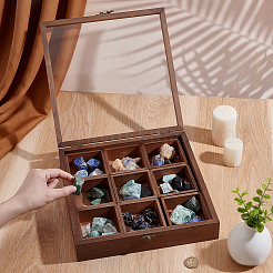 1Pc Detachable 9-Grid Wooden Storage Gift Boxes&nbsp;AJEW-PH0010-33