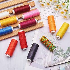 12Rolls 12 Colors Waxed Polyester Cord&nbsp;YC-SZ0001-03A