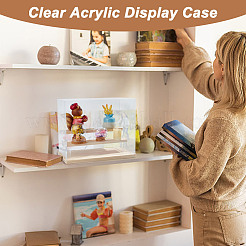 3-Tier Rectangle Clear Acrylic Minifigures Display Boxes&nbsp;ODIS-WH0017-104A