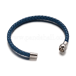 Leather Cord Braided Bracelet Making&nbsp;BJEW-E273-03