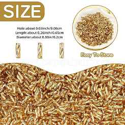 50G Glass Twist Bugle Beads&nbsp;SEED-SZ0001-022