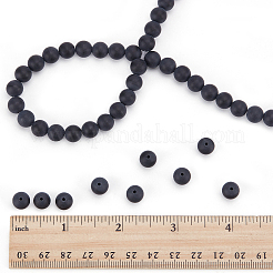 2 Strands Grade A Natural Dyed & Heated Black Agate Beads Strands&nbsp;G-ME0001-04
