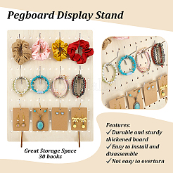Rectangle Wood Earrings Jewelry Display Stands&nbsp;ODIS-PH0001-81