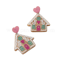 Acrylic Dangle Stud Earrings&nbsp;FS-WG7CF92-01