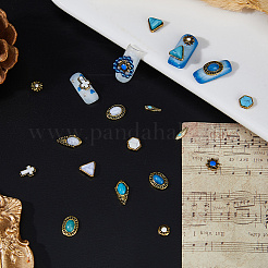 60Pcs 15 Styles Alloy Resin Cabochons&nbsp;MRMJ-DC0001-22
