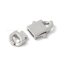 316サージカルステンレススチール製バヨネットクラスプ  オーバル  ステンレス鋼色  25x14.5x4mm  穴：3.5x5mm&nbsp;STAS-H234-01P-03