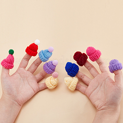 60Pcs 20 Styles Mini Knitting Wool Yarn Hats&nbsp;AJEW-HY0001-82